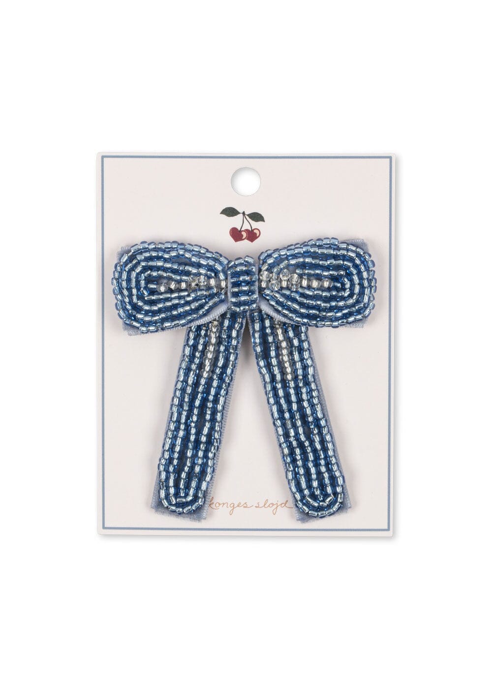 Konges Sløjd - Celebration Pearl Bow Hair Clip Ks103573 - Ashley Blue