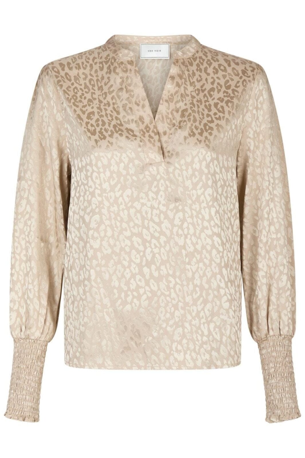 Neo Noir - Landa Leo Jacquard Blouse 164321 - Champagne