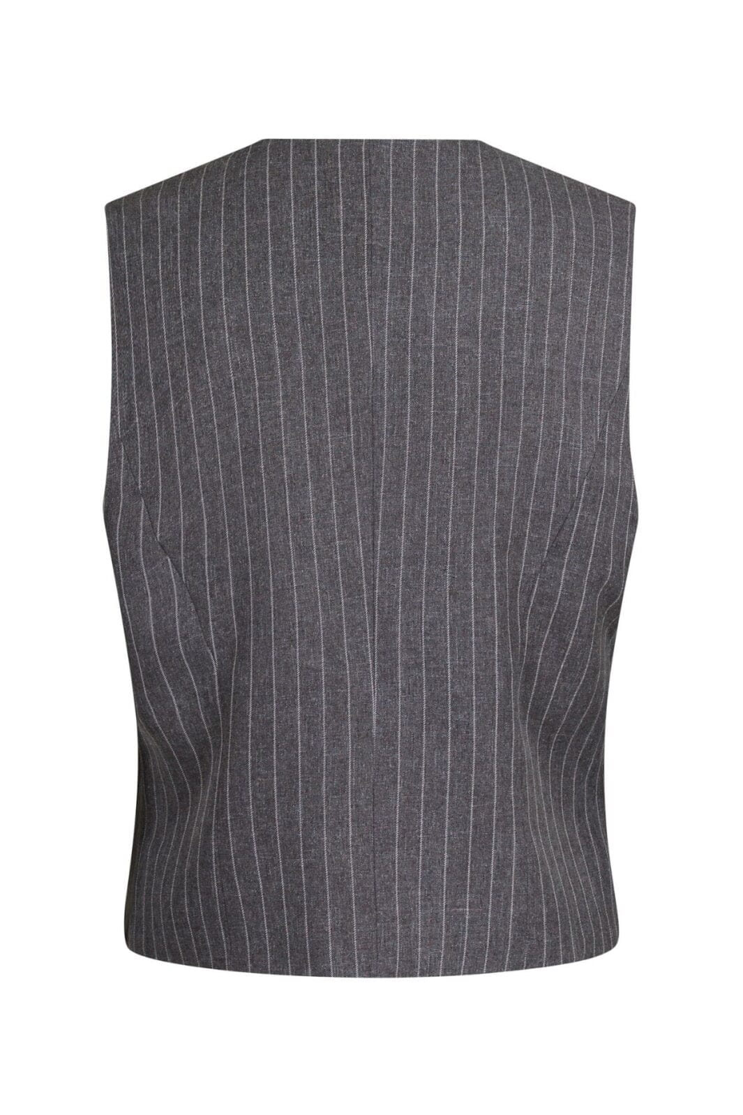 Neo Noir - Vendetta Pinstripe Waistcoat - Grey Melange