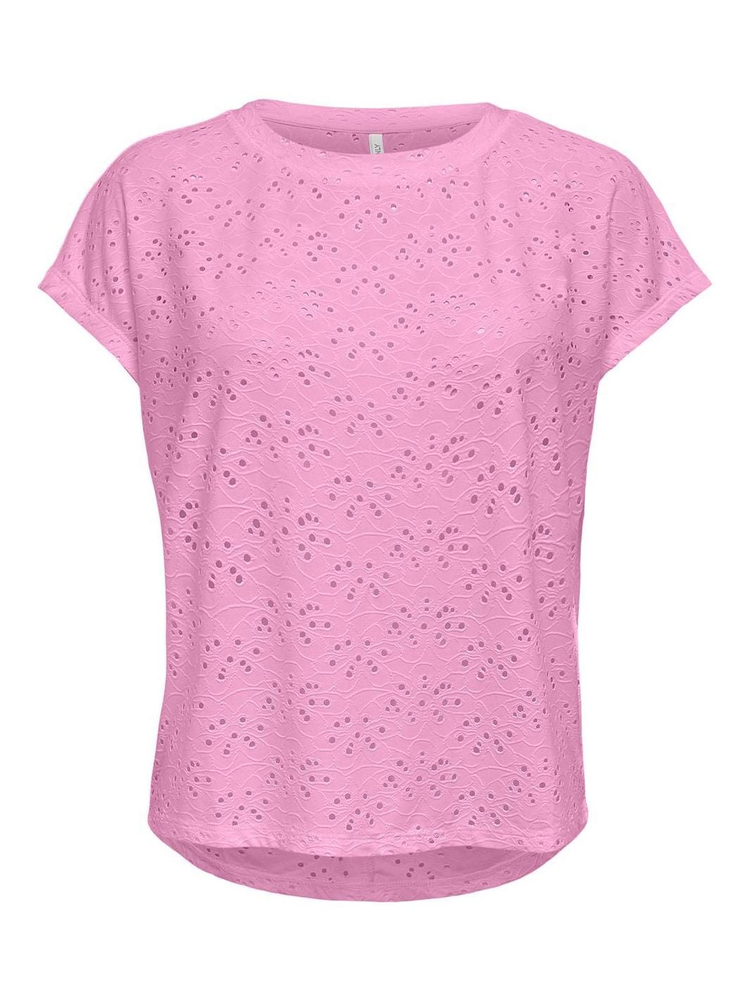 Only - Onlsmilla S/S Top - 4487461 Bonbon Hot på udsalg