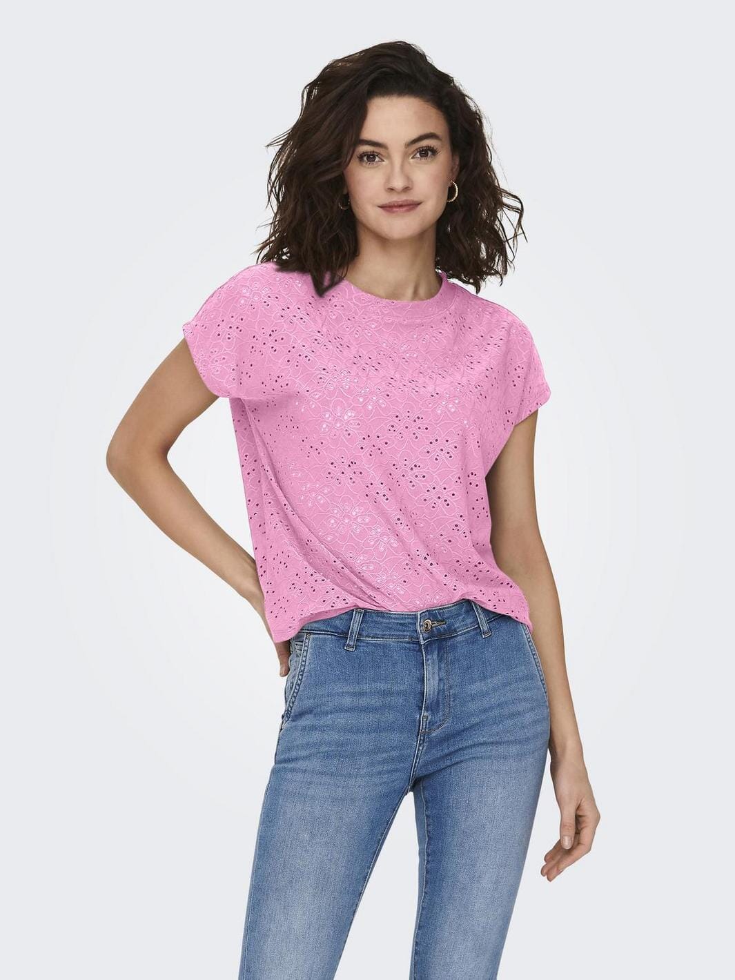 Only - Onlsmilla S/S Top - 4487461 Bonbon Hot på udsalg