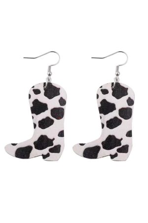 Pieces - Pccaro Earrings Kca 17161514 - 4869428 - Bright White Cow