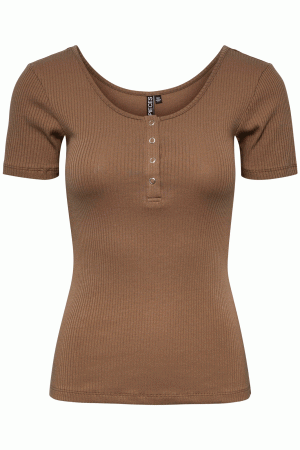 Pieces - Pckitte Ss Top - Fossil