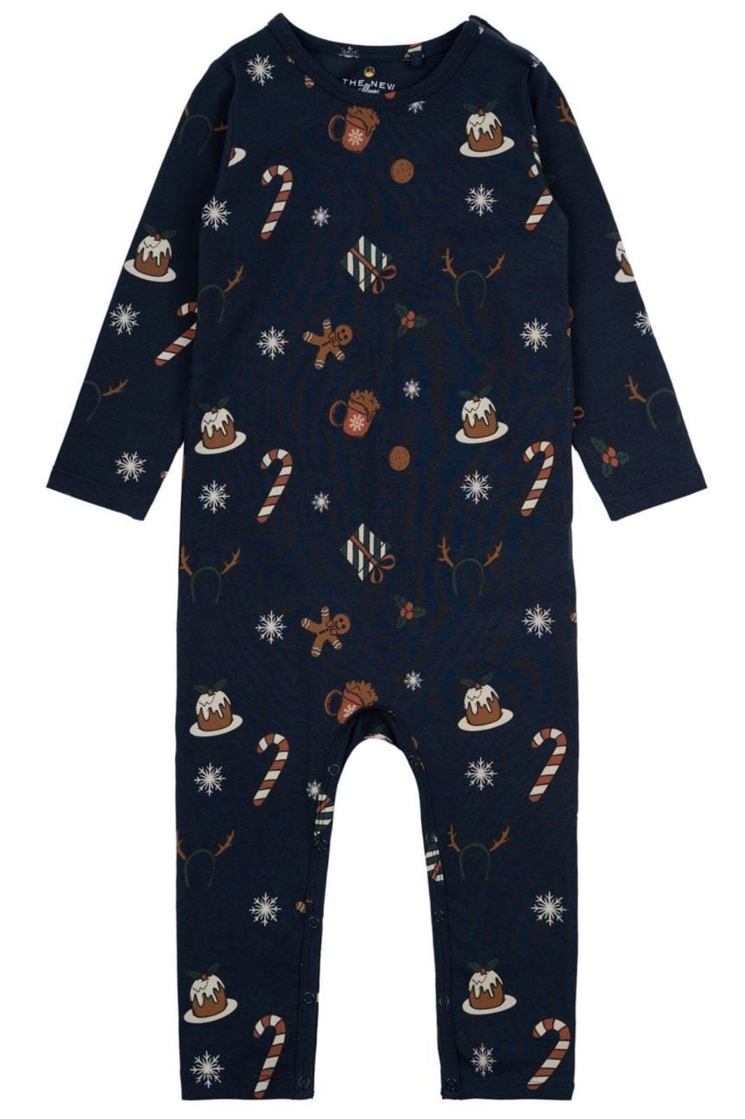The New Siblings - Tnsholiday L_S Jumpsuit TNS5896 - Navy Blazer Aop