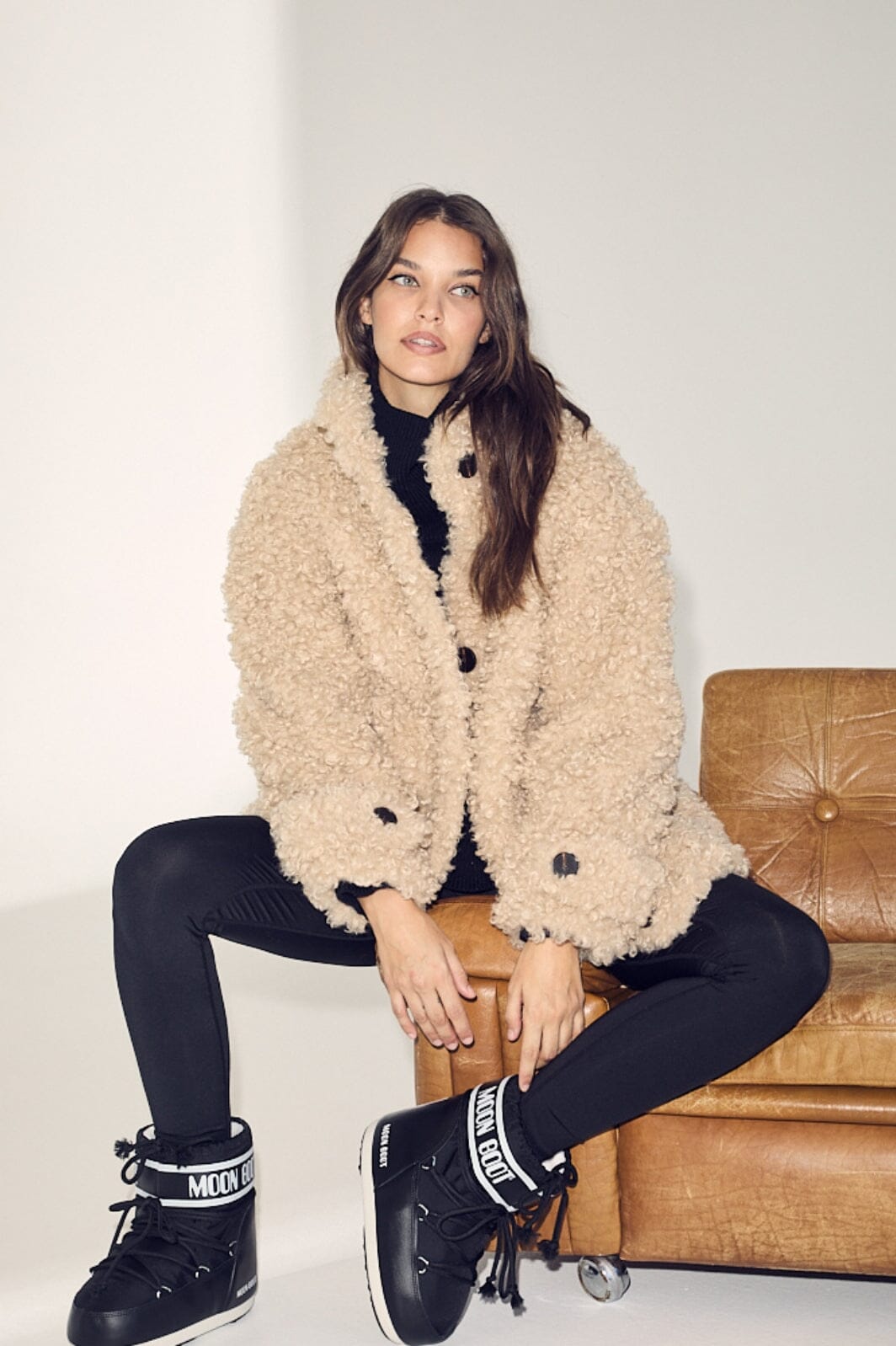 Co´couture - Tiocc Teddy Mix Jacket 30212 - 11 Off White