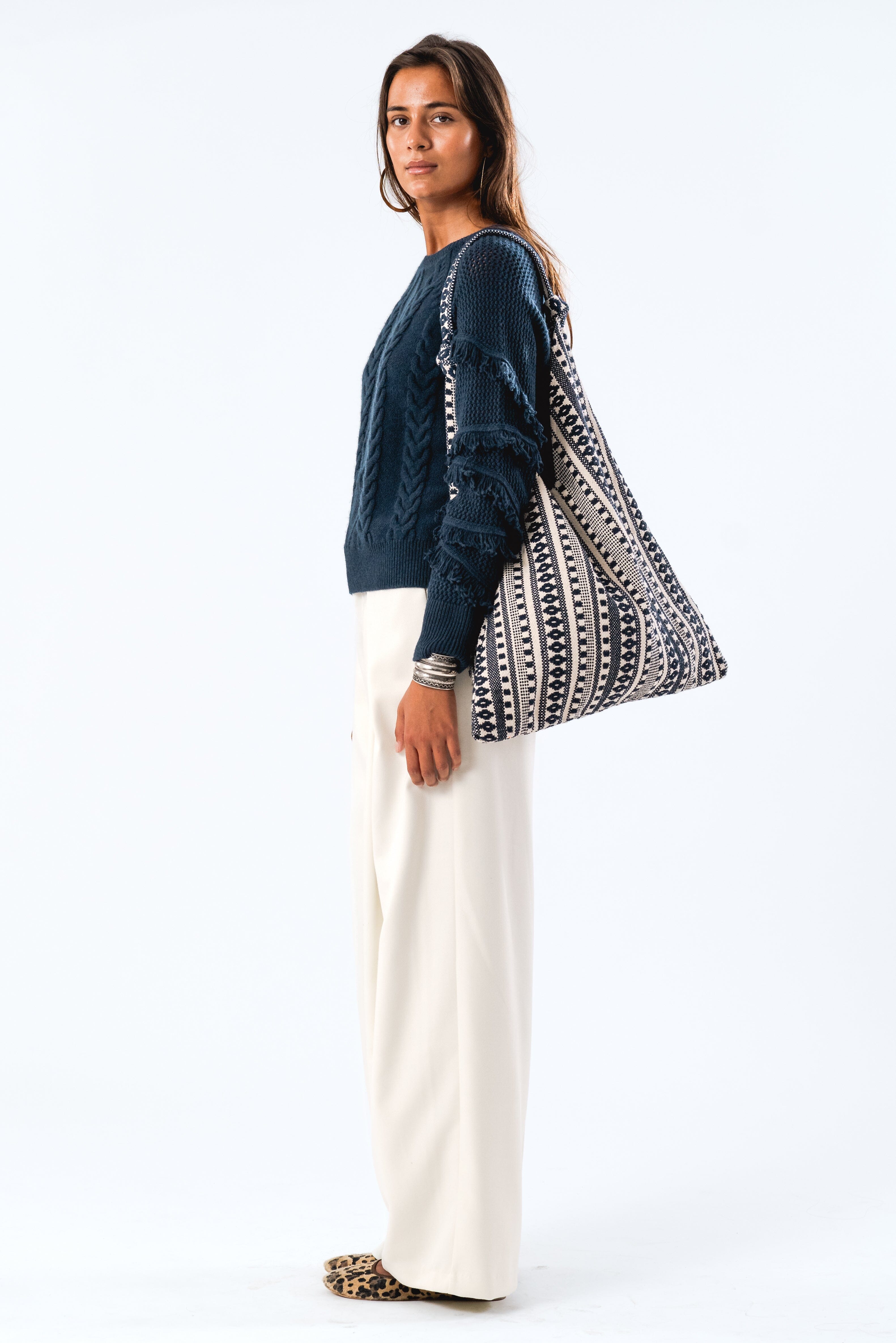 Lollys Laundry - Tayll Hobo Bag - 80 Stripe