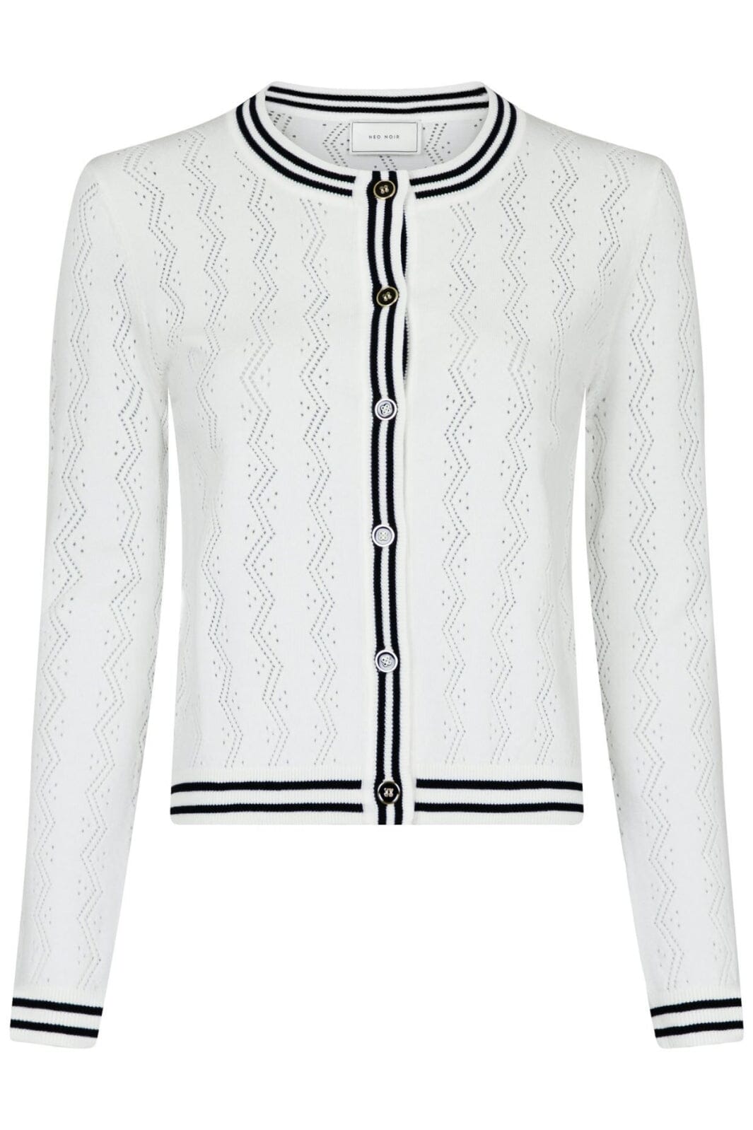 neo-noir-timona-knit-cardigan-off-white_1.jpg Neo Noir - Timona Knit Cardigan - Off White Levere