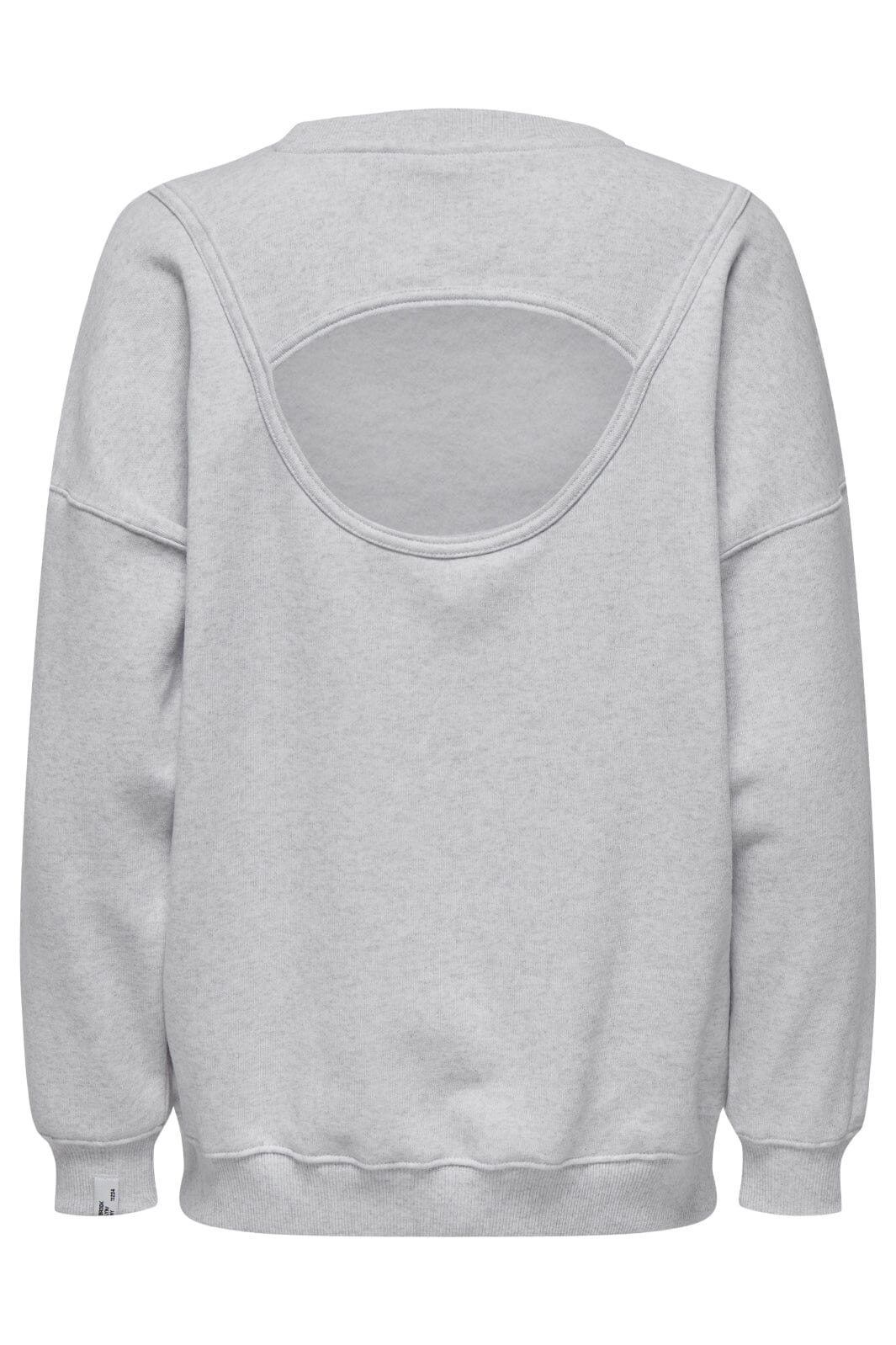 only-onlelliot-l-s-open-back-swt-4638158-light-grey-melange-labels-brooklyn_3.jpg Only - Onlelliot L/S Open Back Swt - 4638158 Light Grey Melange Labels Brooklyn Hot på udsalg
