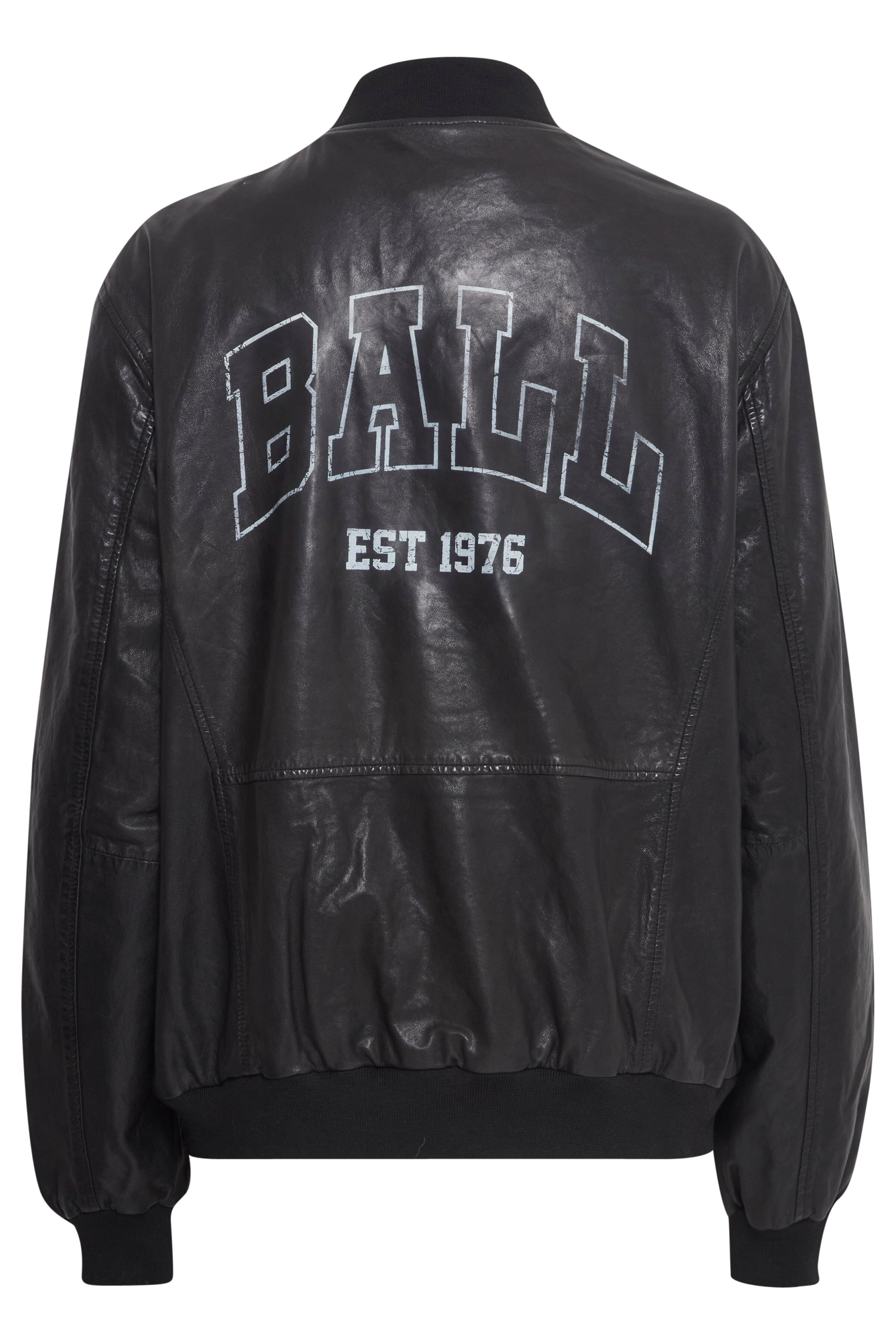 Ball - T. Nash Leather Bomber - 193911 Black
