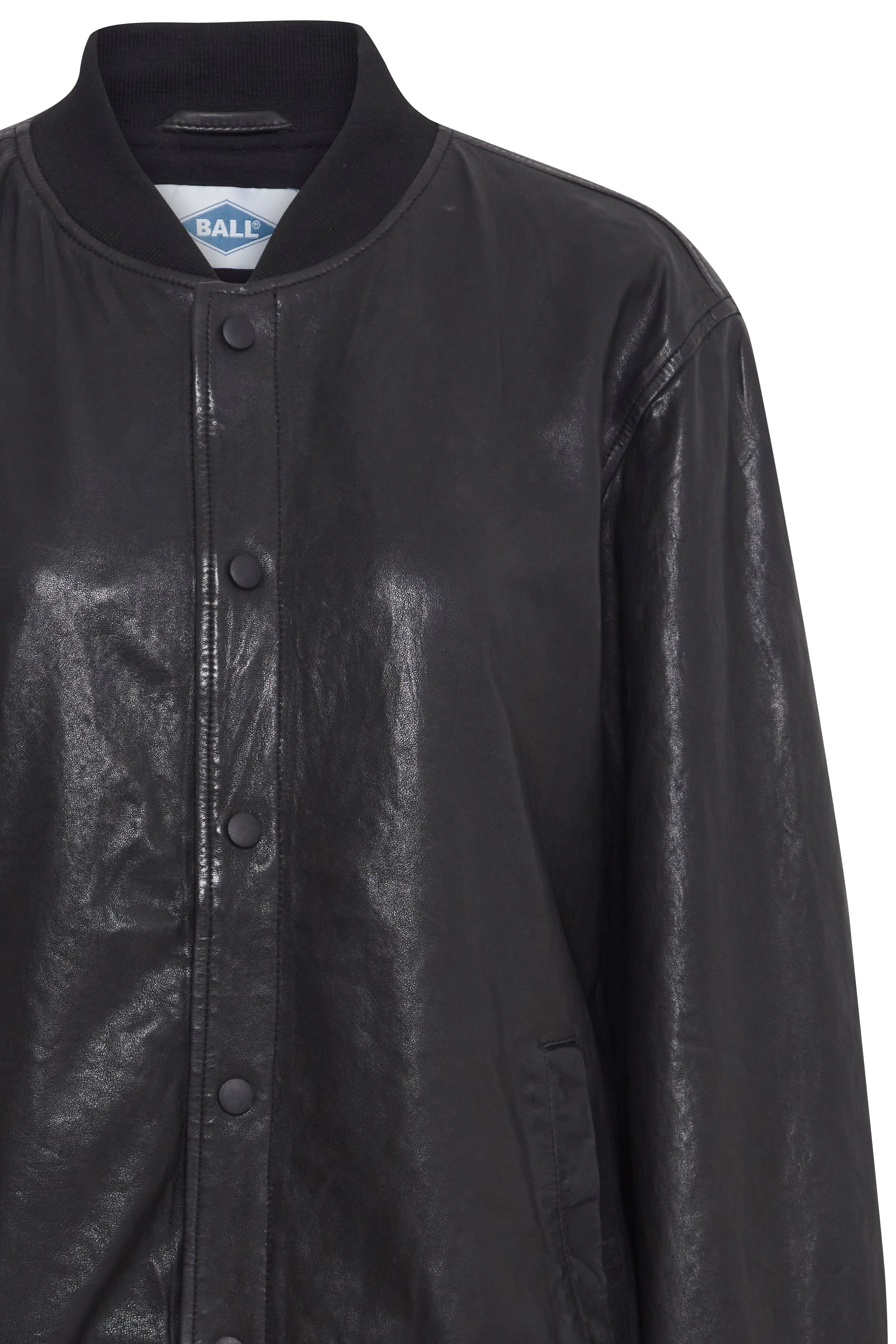 Ball - T. Nash Leather Bomber - 193911 Black
