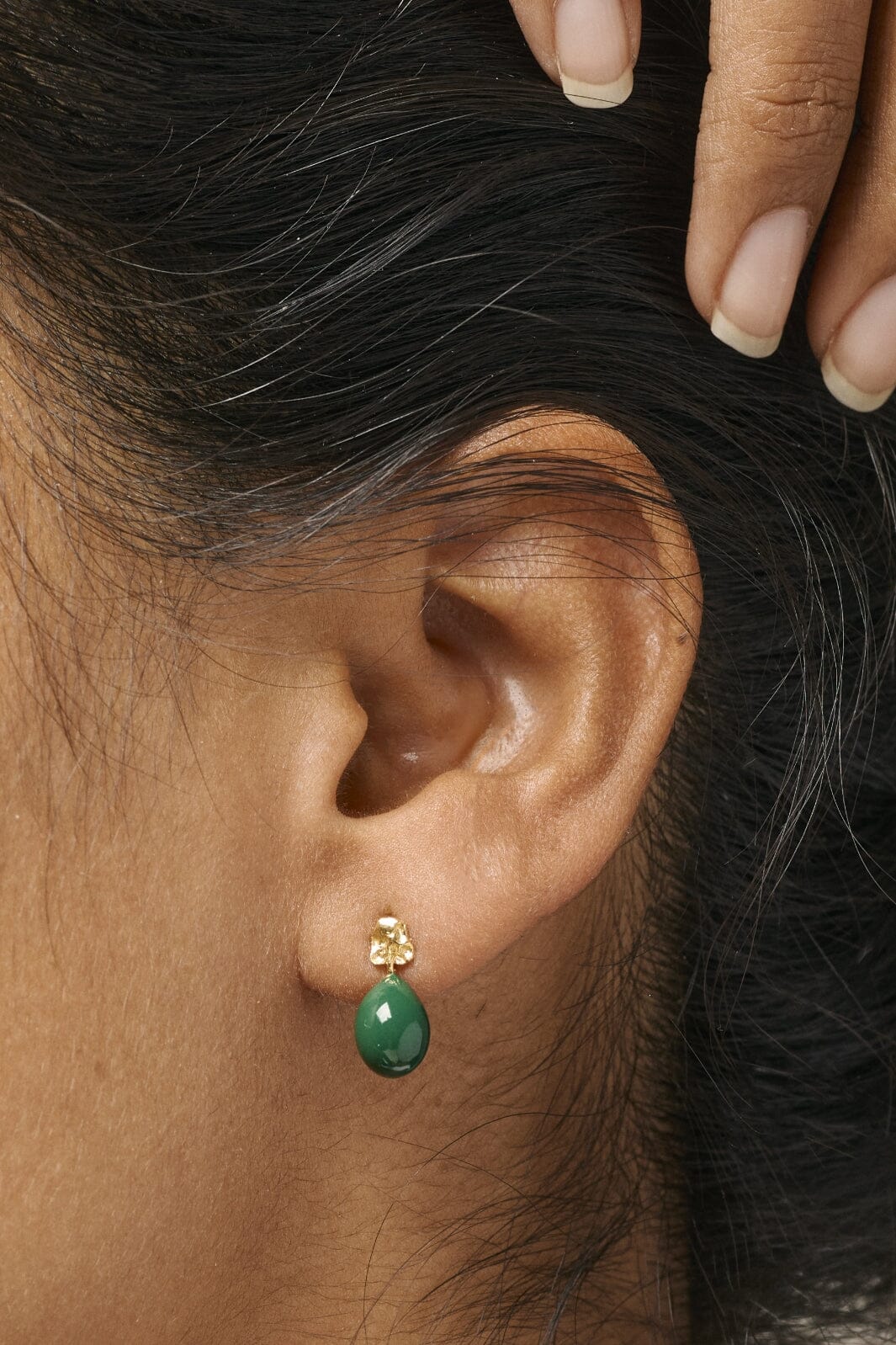 Enamel Copenhagen - Studs, Poe - Petrol Green