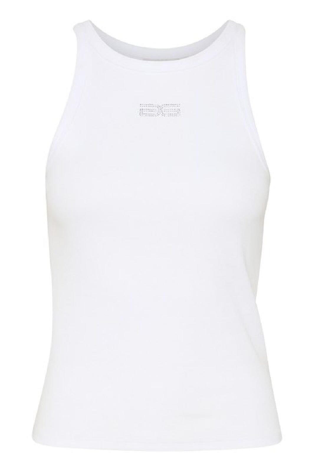 gestuz-gzdrew-rhinestone-logo-tank-110601-bright-white_0.jpg Gestuz - Gzdrew Rhinestone Logo Tank - 110601 Bright White