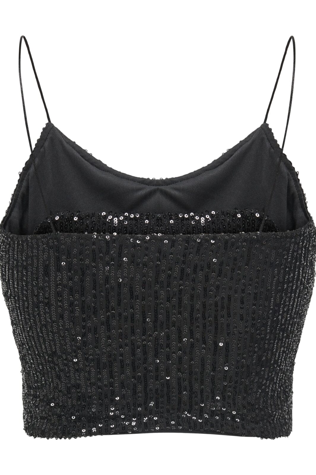 Only - Onlana S/L Bow Top - 4652279 Black Black Sequins + Bow