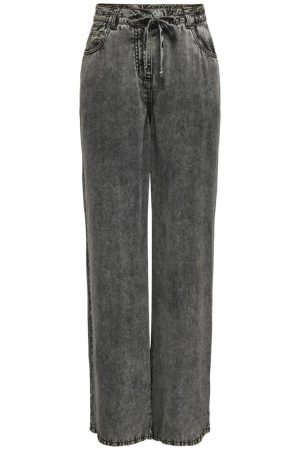 Only - Onlkenya Life Acid Wash Pants Cc - 4649765 Black Acid Wash