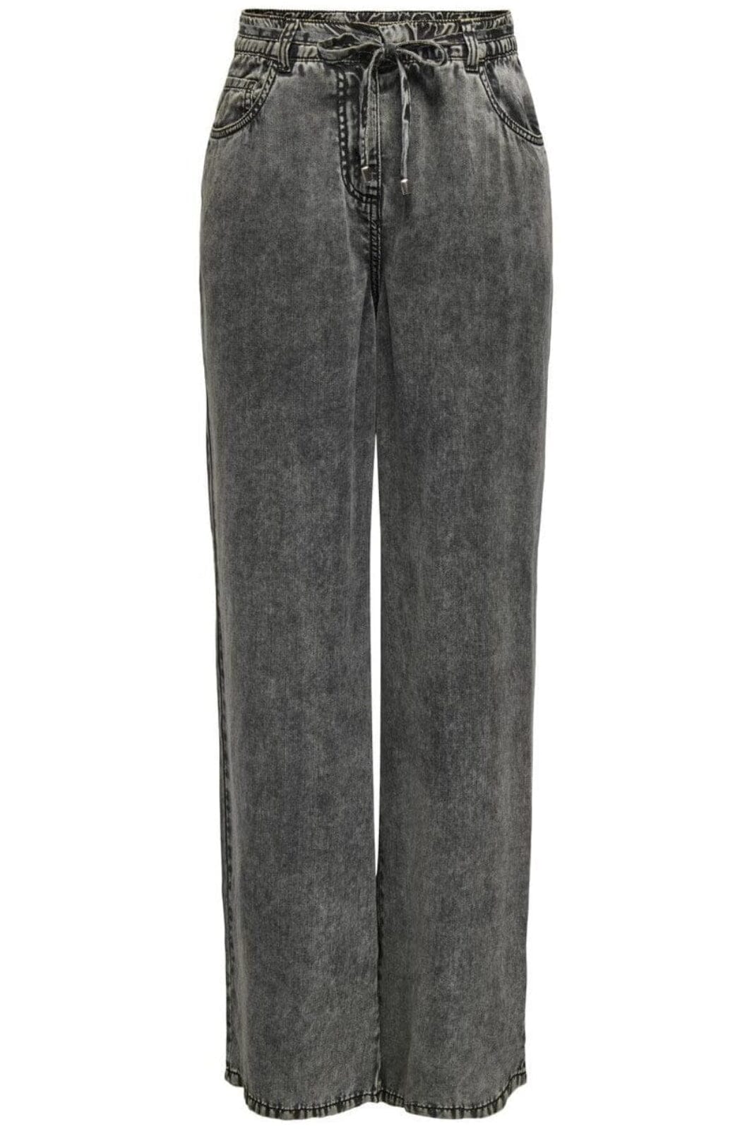 Only - Onlkenya Life Acid Wash Pants Cc - 4649765 Black Acid Wash