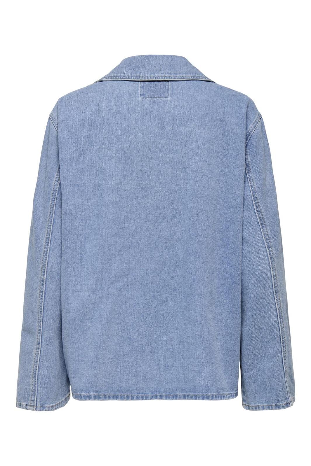 Only - Onlthilda Ls Tie Jkt Gua - 4774515 Light Blue Denim Online nu