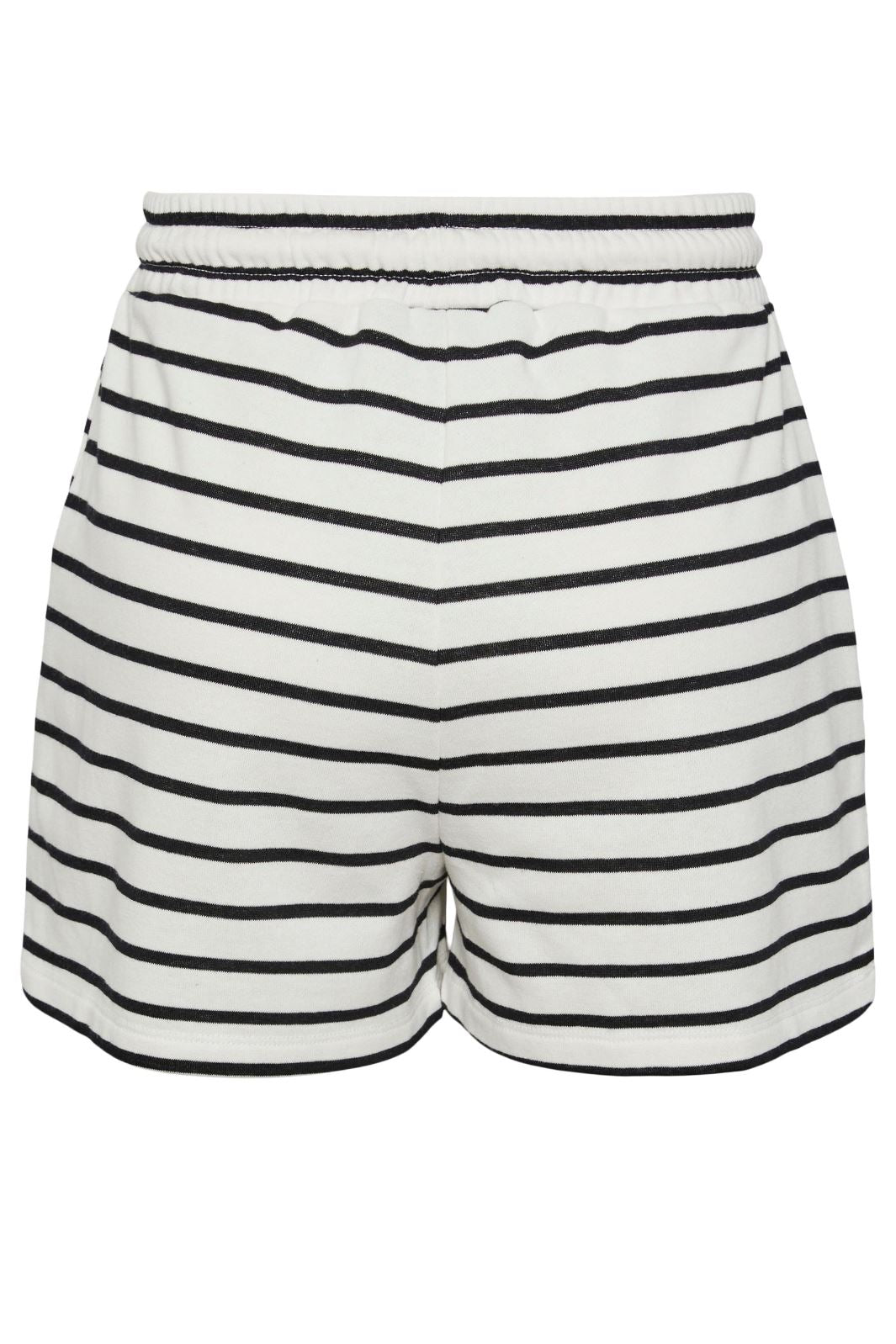 Pieces - Pcchilli Summer Shorts Stripe - 4410140 Cloud Dancer Black