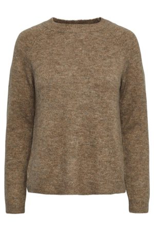 Pieces - Pcjuliana Ls O-Neck Knit - 3933835 Fossil