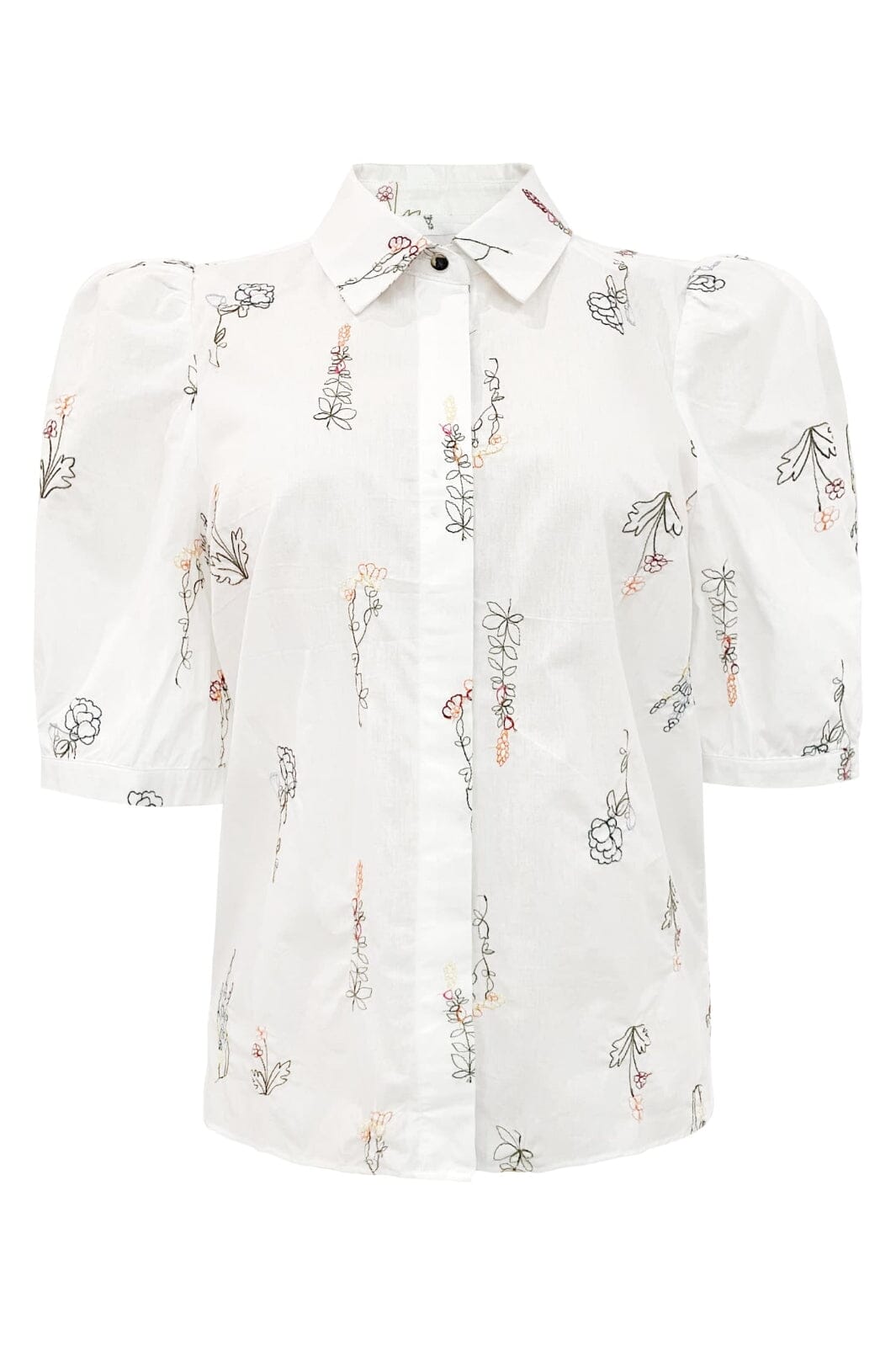Forudbestilling - Liberte - Flora-Ss-Blouse 22181 - Ivory Floral Udsalg