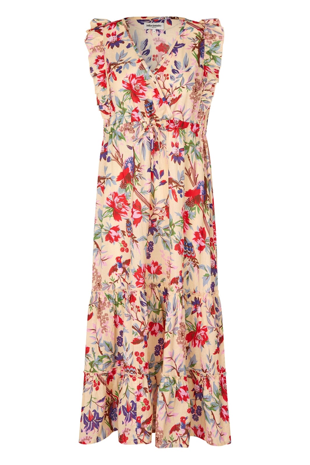 Forudbestilling - Lollys Laundry - Samoll Midi Dress Sl25208-3005 - 74 Flower Print Hot på udsalg