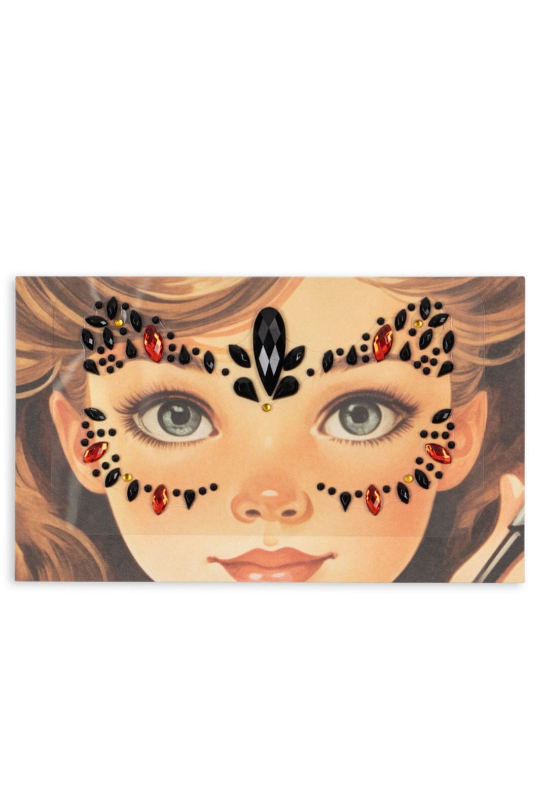 Konges Sløjd - Halloween Face Jewels Ks102198 - Red/black