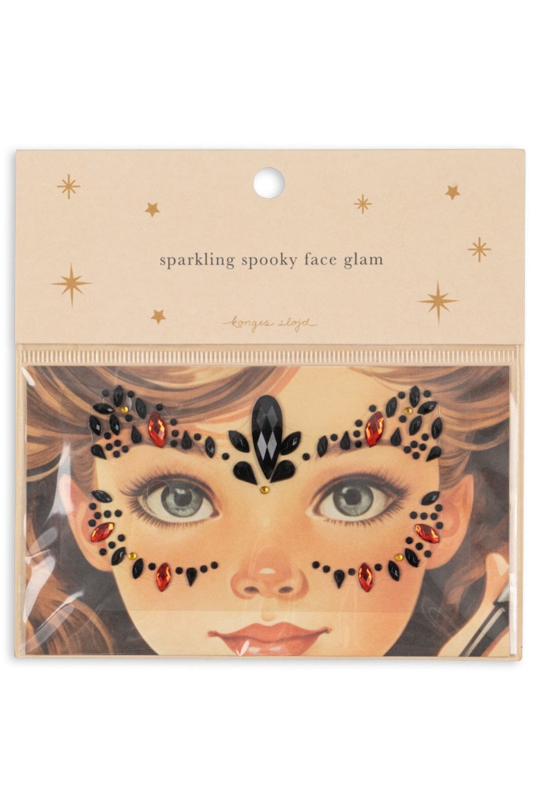 Konges Sløjd - Halloween Face Jewels Ks102198 - Red/black
