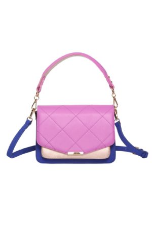Noella - Blanca Bag Medium - Fucsia/Metallic Rose/Royal Blue