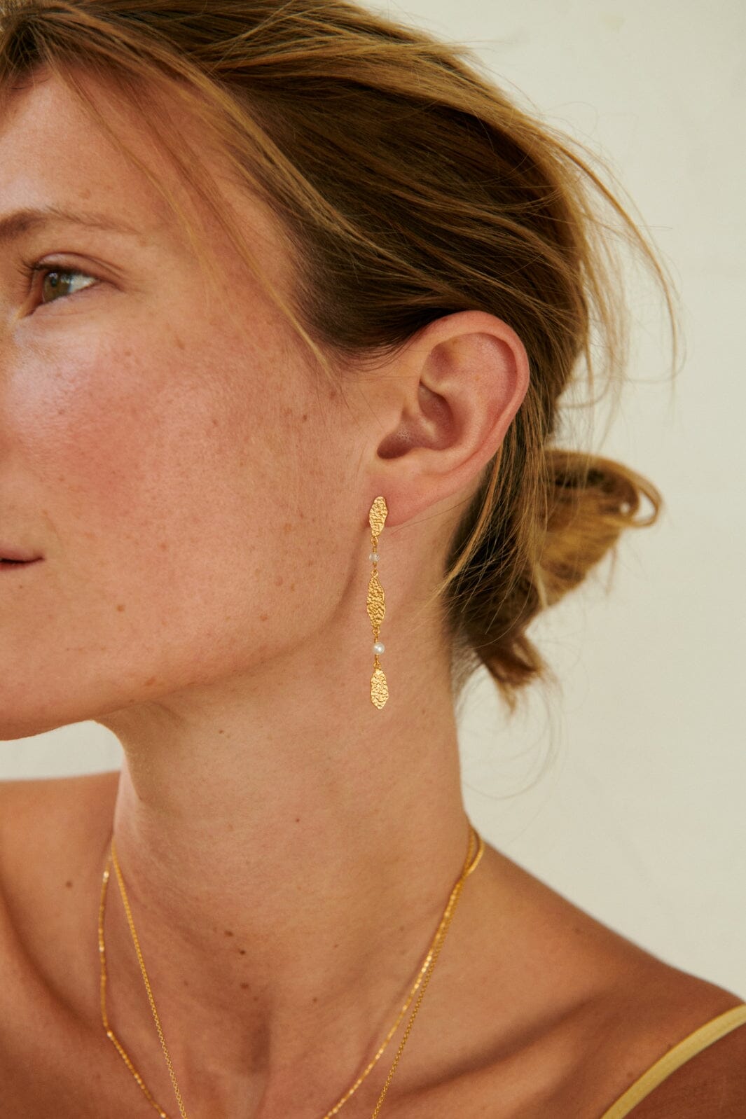 Pernille Corydon Jewellery - Drifting Dreams Earrings - Goldenplated Rabat