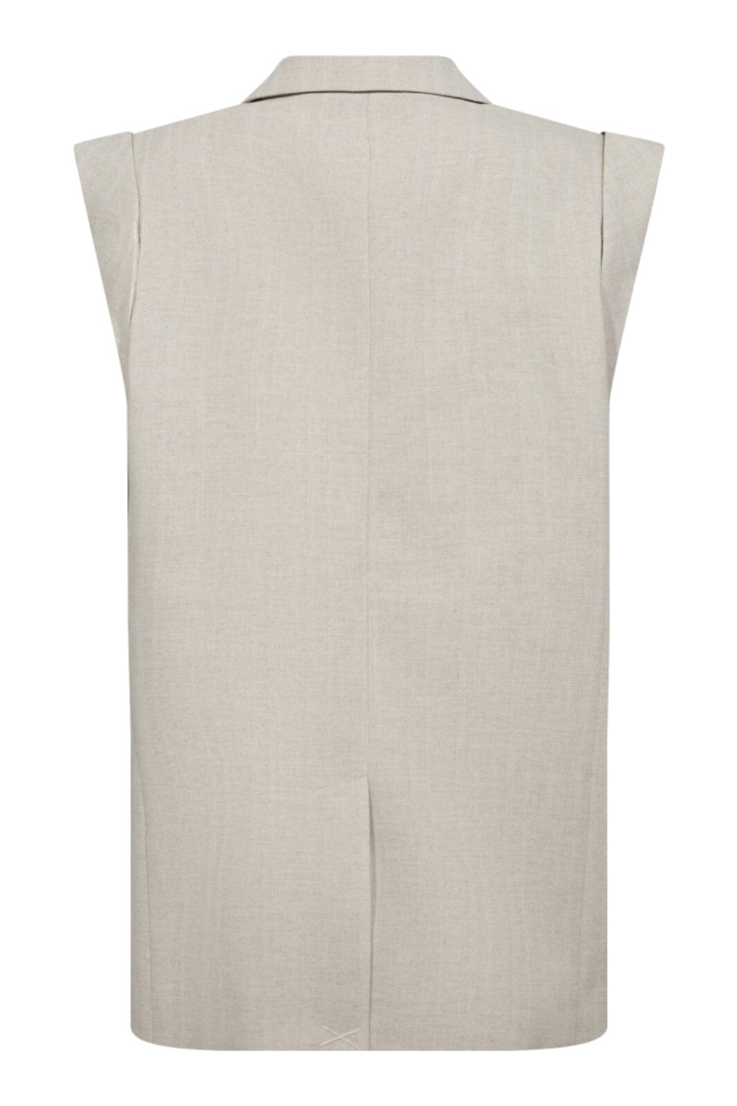 Forudbestilling - Co´Couture - Lisacc Linen Wing Vest 30309 - 199 - Bone
