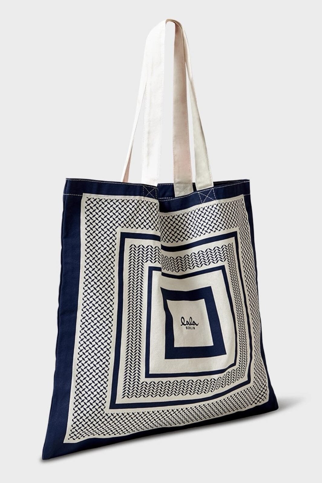Forudbestilling - Lala Berlin - Tote Maja 10010374 - Heritage Stripe Navy