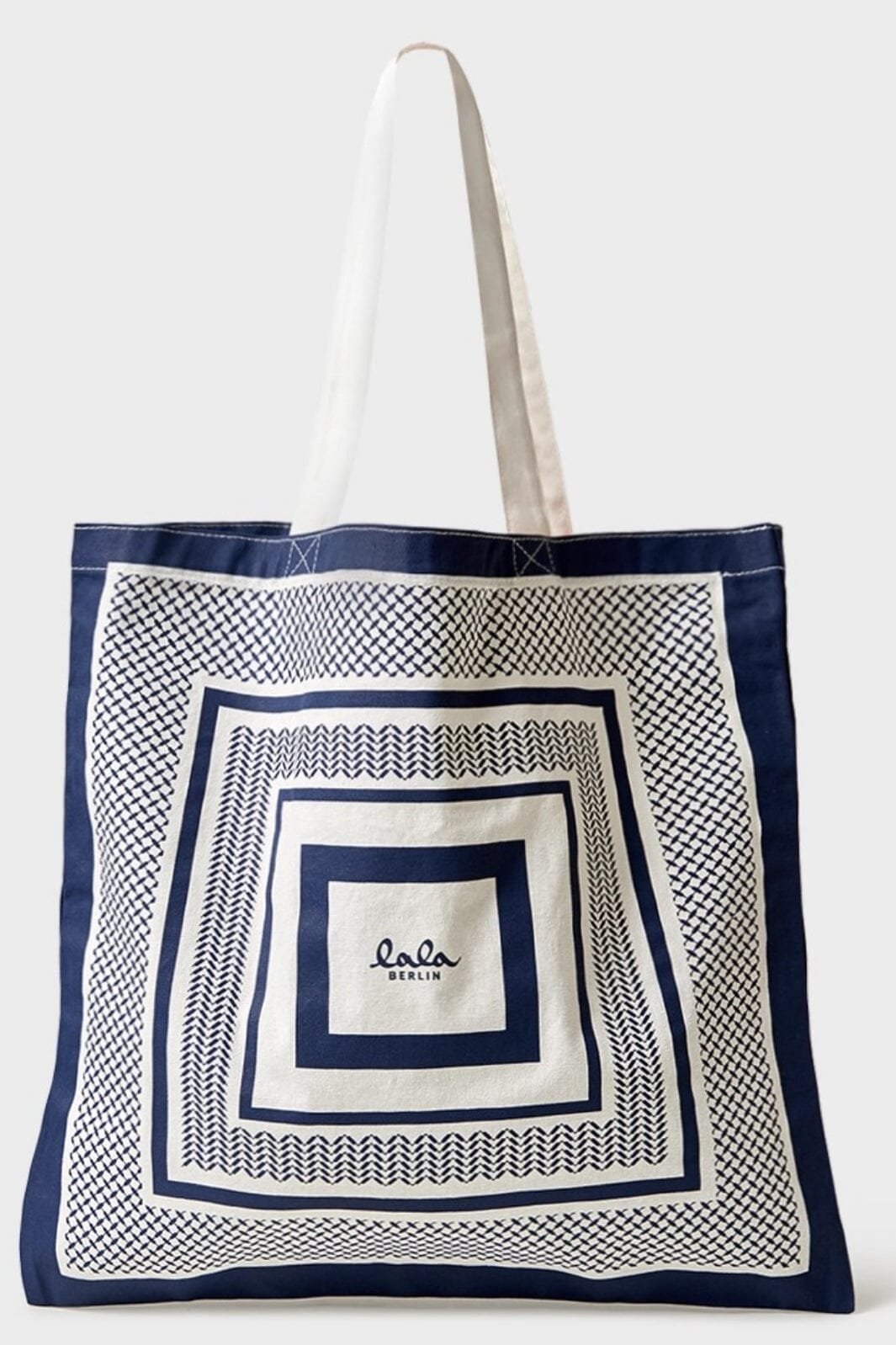 Forudbestilling - Lala Berlin - Tote Maja 10010374 - Heritage Stripe Navy