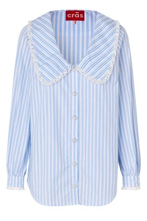 Cras - Sarah Shirt - 7021 7021 Blue Stripe