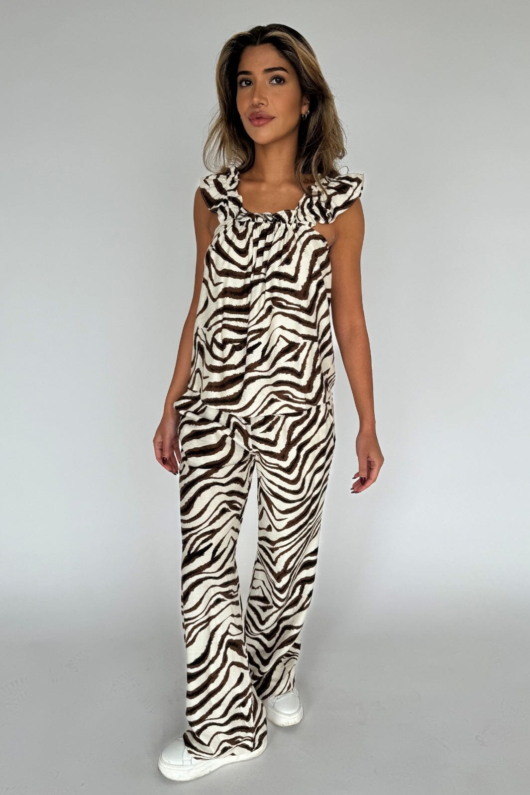 Forudbestilling - Continue - Sasha Top 14909 - Zebra