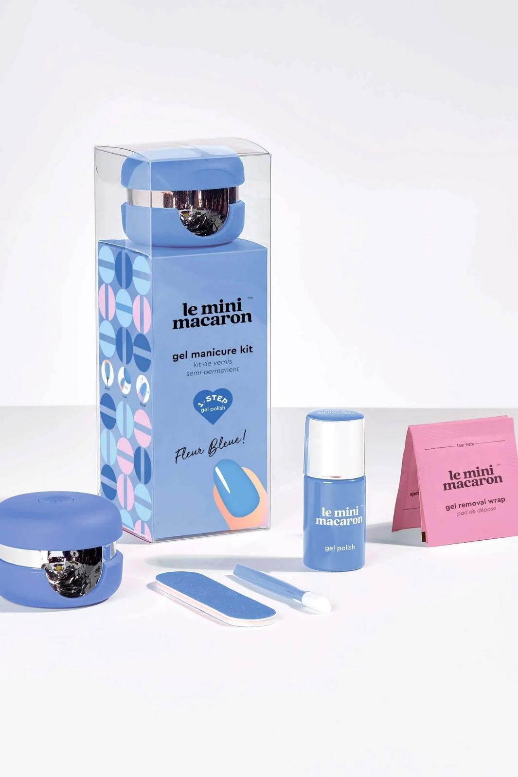 Le Mini Macaron - Gel Manicure Kit KIT020 - Fleur Bleue