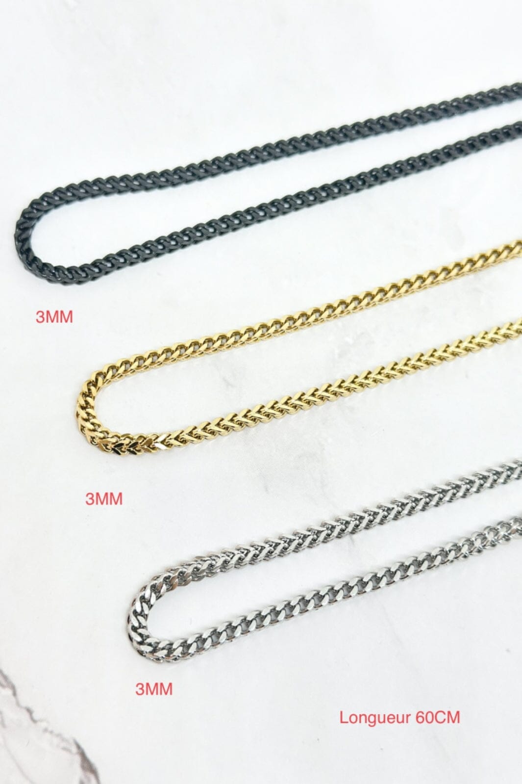Mellow Moon - Necklace Figaro Mesh F9023 - Forgyldt Levere