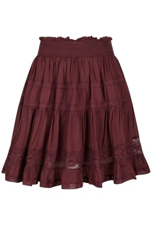 Neo Noir - Callia S Voile Skirt 164676 - 174 - Burgundy