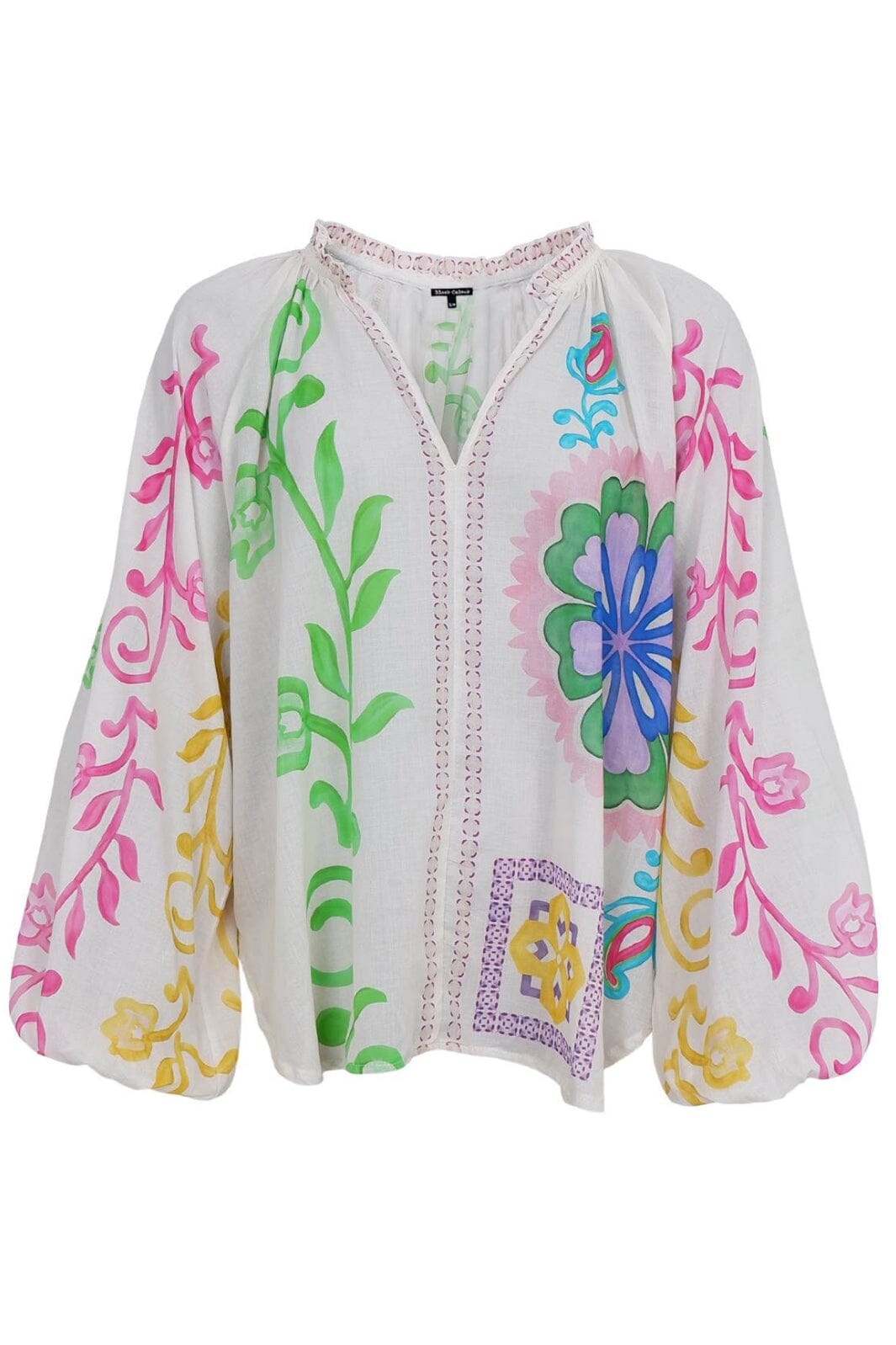 Forudbestilling - Black Colour - Bcsun Blouse 40898 - White Flower