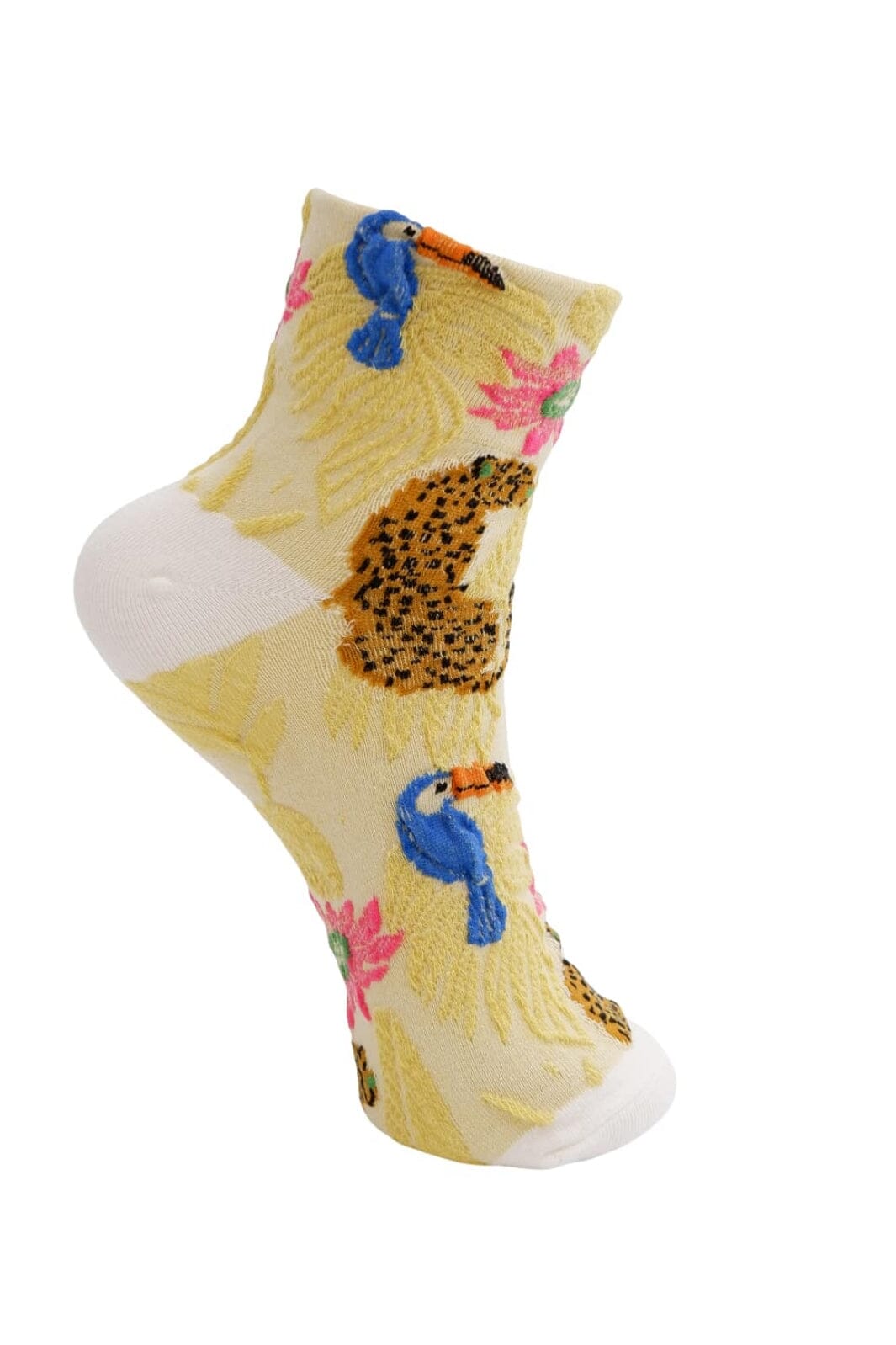 Black Colour - Bcelke Animal Sock 4345 - Beige Online Hot Salg