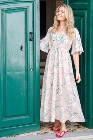 Forudbestilling - Black Colour - Bccassandra Dress 40881 - Off White Rose