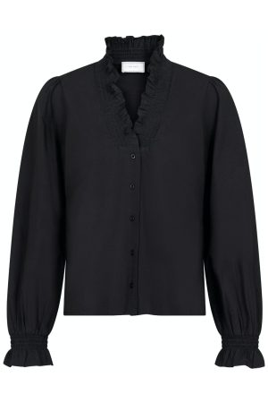 Forudbestilling - Neo Noir - Brielle Solid Shirt - Black