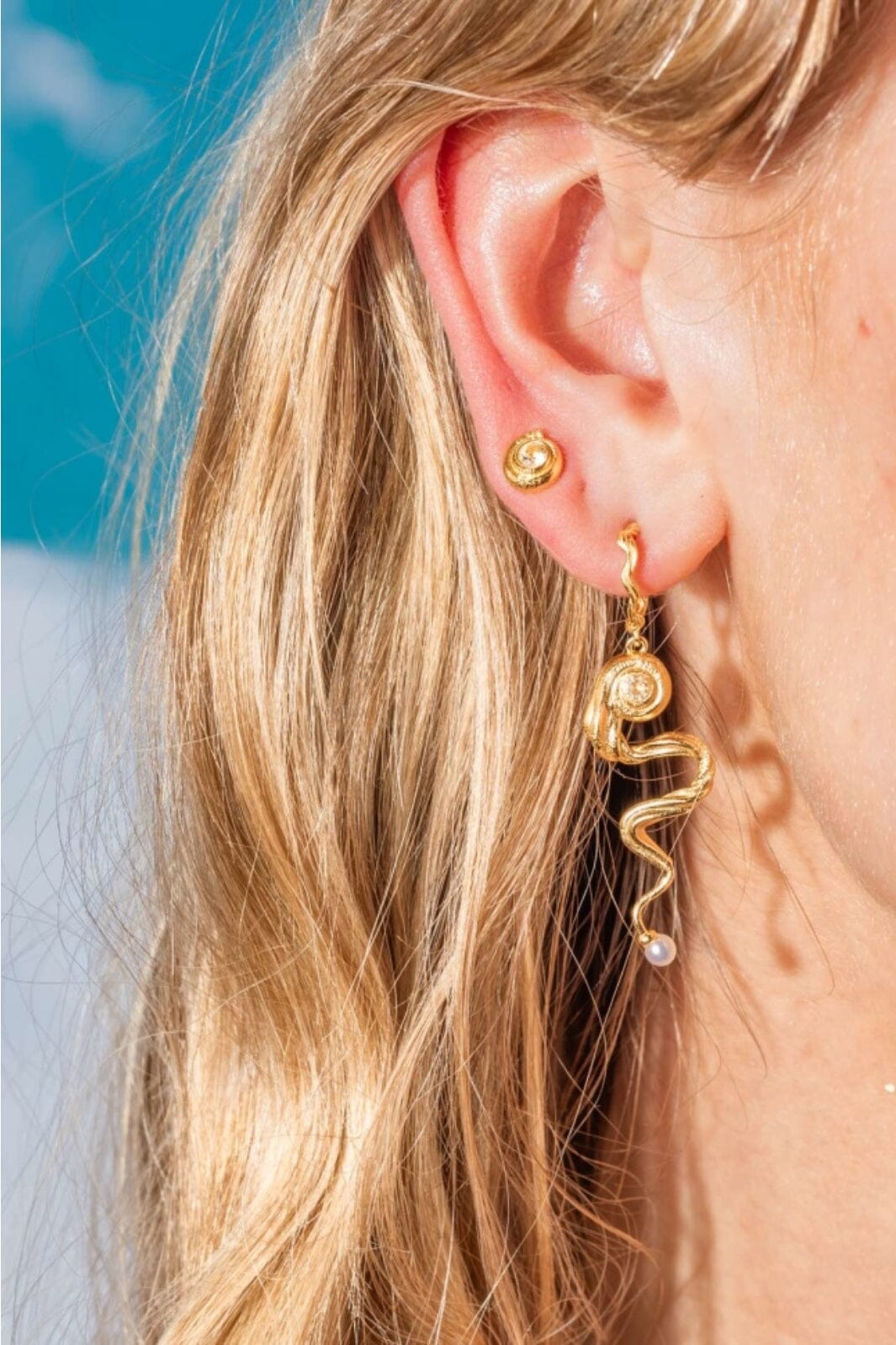 House Of Vincent - Tale Of Palaemon Earrings - Gilded