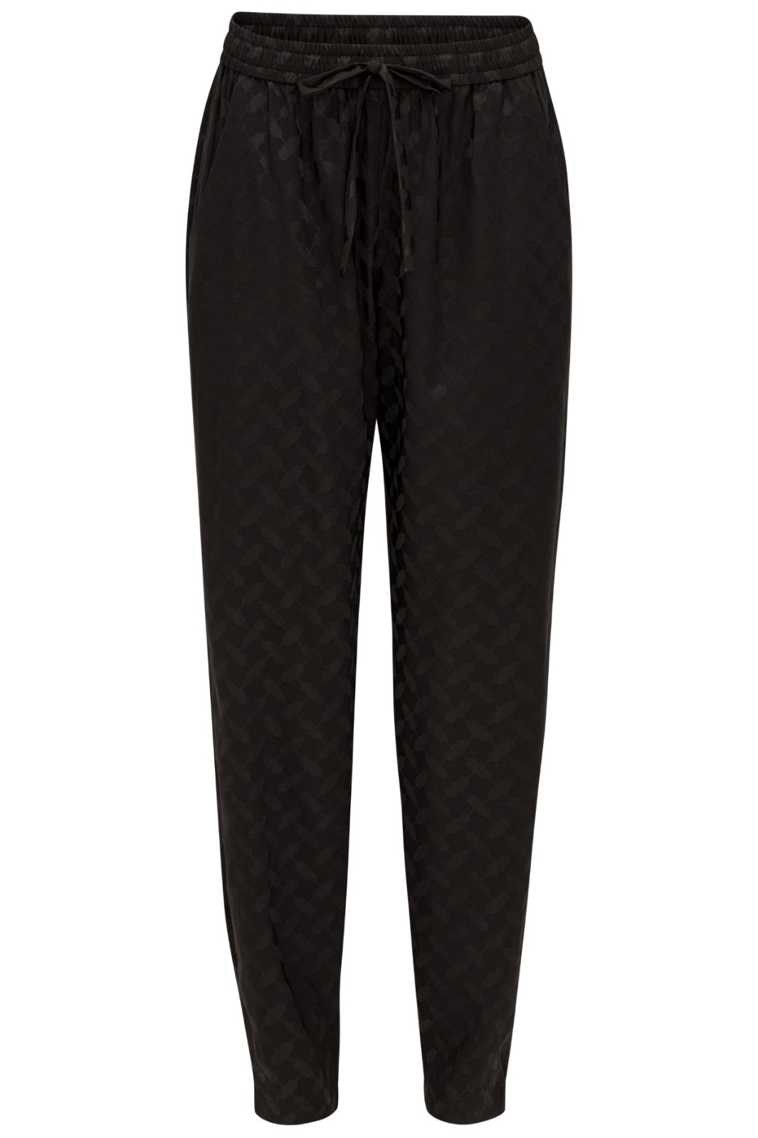 karmamia-cora-pants-black-keffiyeh-jacquard_1.jpg Karmamia - Cora Pants - Black Keffiyeh Jacquard