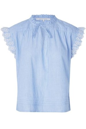Second Female - Laure Top 59713 - Light Blue Stripe 5039 Online nu