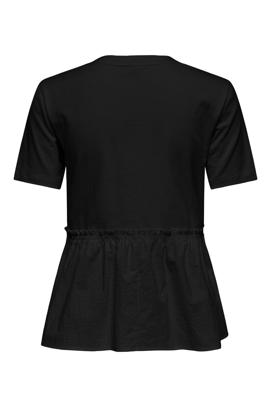 Only - Onllia S/S O-Neck Mix Top Box - 4833148 Black