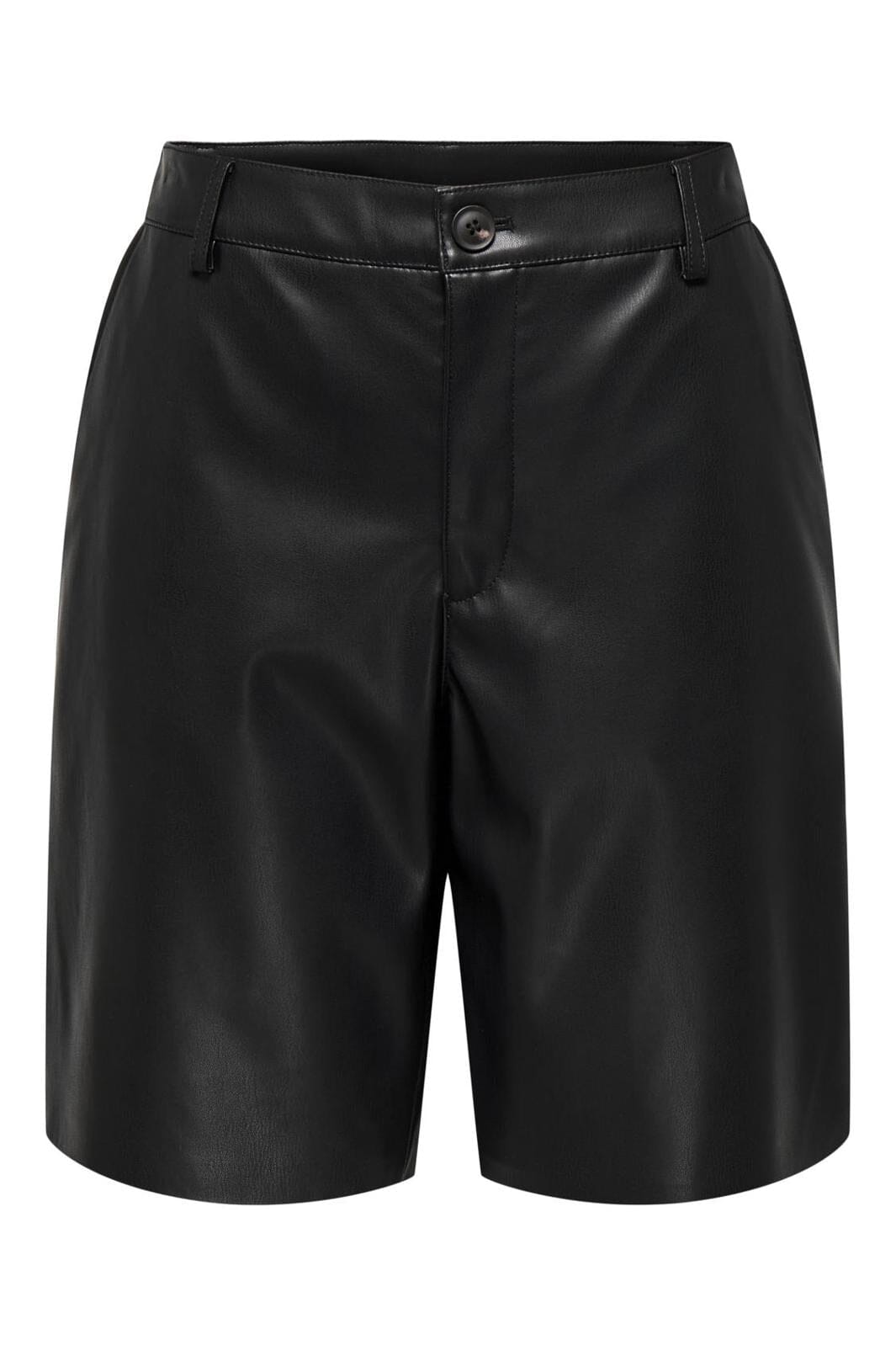 Only - Onlsaga Faux Leahter Bermuda Shorts 15344346 - 4712281 - Black Udsalg