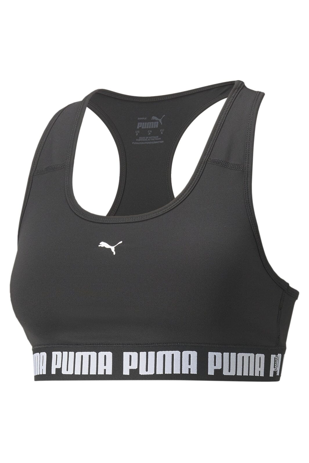Puma - Mid Impact Puma Strong Bra - Black 1