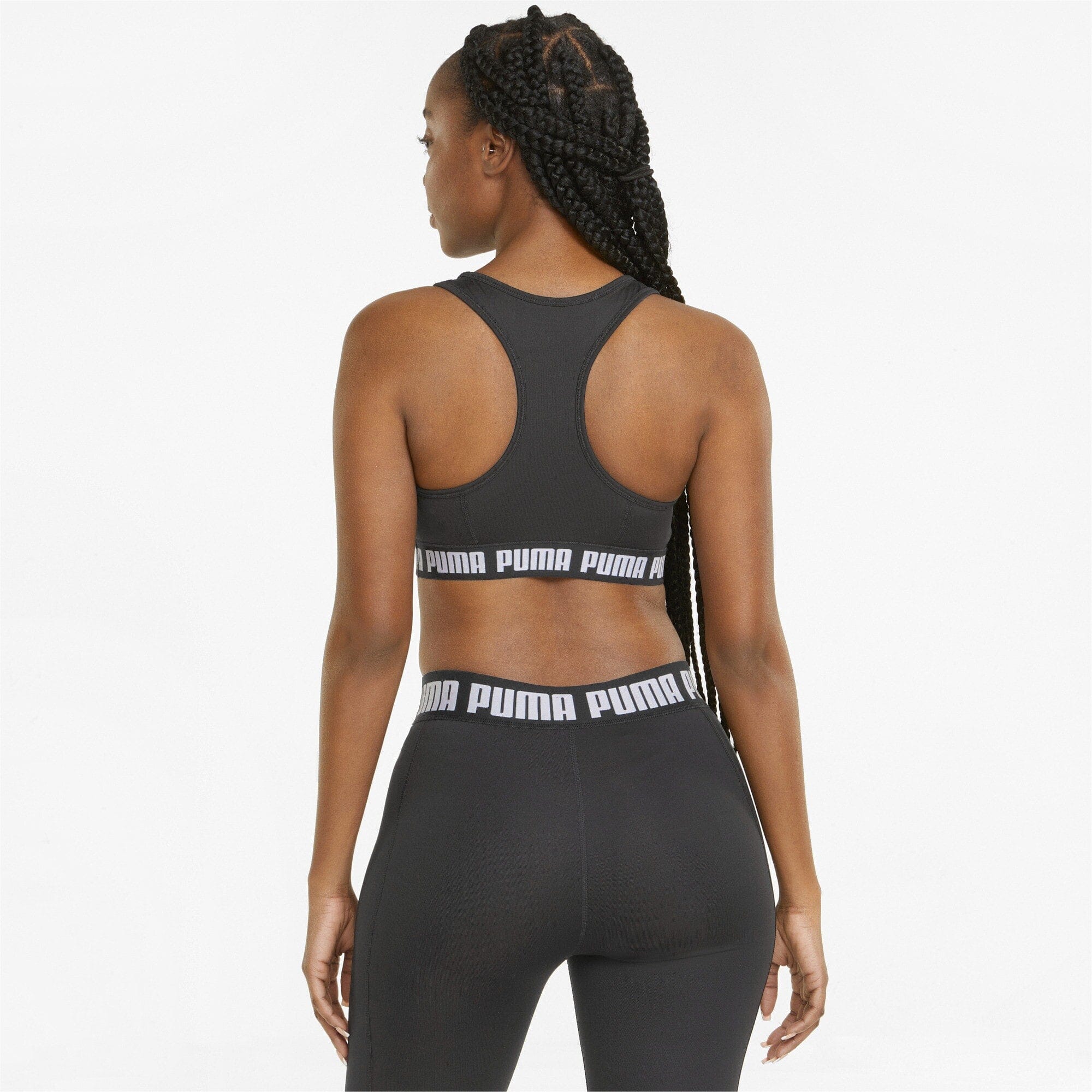 Puma - Mid Impact Puma Strong Bra - Black 1