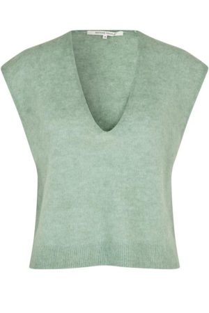 Second Female - Camryn Knit Vest 58968 - 4105 Slate Green