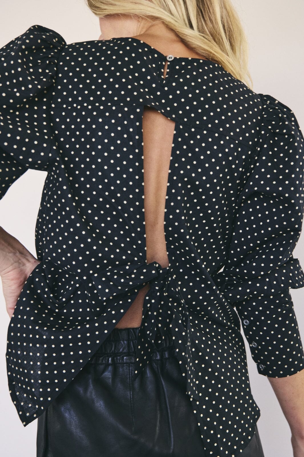 Co´couture - Davinacc Dot Shirt 35715 - 96 Black