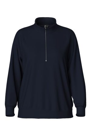 Pieces - Pcchilli Ls Half Zip Sweat - 4701533 Udsalg